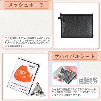 防災セット 災害時 帰宅支援用7点セット メディアフューチャー