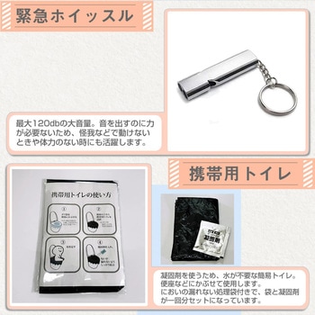 防災セット 災害時 帰宅支援用7点セット メディアフューチャー