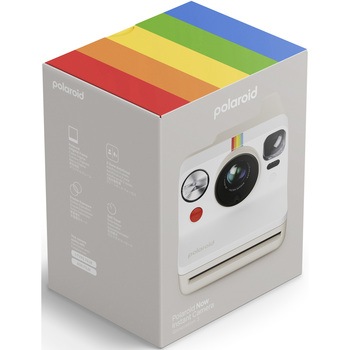 Polaroid Now 第3世代 i-Type インスタントカメラ Pebble White ポラロイド(polaroid)