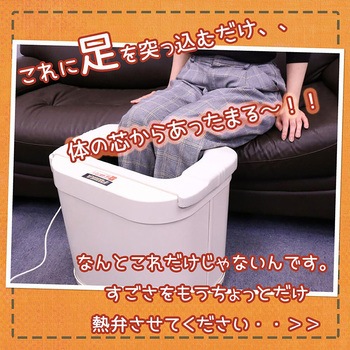 スマーティレッグホット 遠赤外線脚温器 フットバス 水・お湯不要 寒さ 脚冷え対策 フジカ