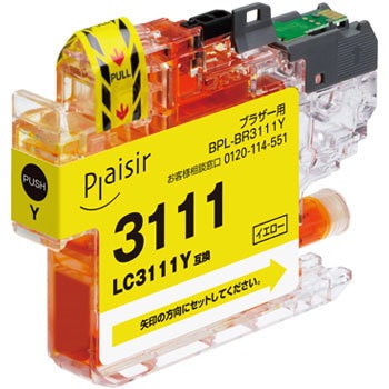 Bpl Br3111y 汎用インクカートリッジ Brother Lc3111 1個 プレジール 通販サイトmonotaro