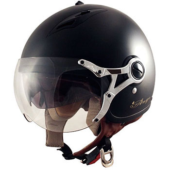オープンフェイスヘルメット　ジェットヘルメット　インナーシールド付きヘルメット