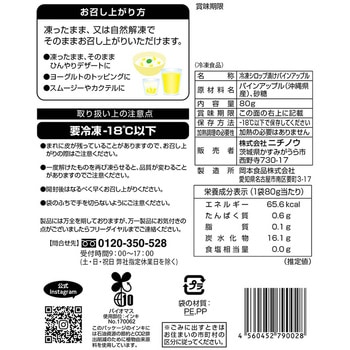 [冷凍]沖縄県産パイナップル ニチノウ食品