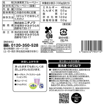 [冷凍]国産ブルーベリー ニチノウ食品