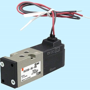5ポートソレノイドバルブ直動ポペットタイプ弾性体シール VK3120 SMC