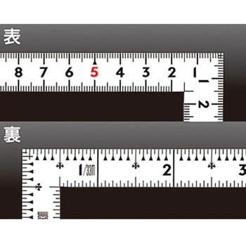 曲尺同厚  ホワイト 併用目盛  名作 シンワ測定