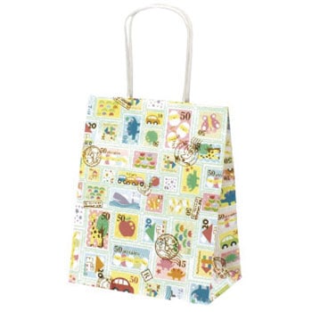 50-6509 手提げ紙袋 バラエティ柄 ササガワ 30087873