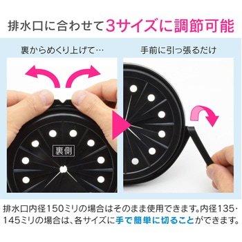 ホリダー・シモン シンク用 排水口のフタと止水フタセット GAONA(ガオナ)