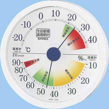生活管理温・湿度計 TM エンペックス気象計 アナログ温湿度計 【通販