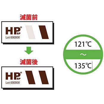 オートクレーブ用滅菌カード 日油技研工業 滅菌表示テープ/ラベル