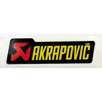 ポリ耐熱ステッカー 横 26.5mmx90mm AKRAPOVIC (アクラポビッチ)