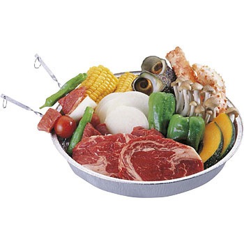 アルミ バーベキュー深型プレート28．5cm CAPTAIN STAG