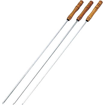 ビッグマウント 木柄バーベキュー串440mm(角棒) CAPTAIN STAG