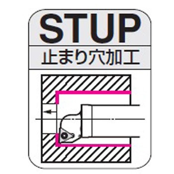 内径旋削用 スマートダンパー 交換式ヘッド(ポジティブインサート用) STUP 止まり穴加工 住友電工ハードメタル