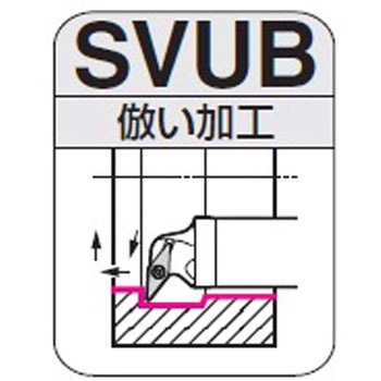 内径旋削用 スマートダンパー 交換式ヘッド(ポジティブインサート用) SVUB 倣い加工 - 住友電工ハードメタル