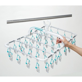 Lautiar 横もちアルミハンガー ピンチ40個付 ツウィンモール