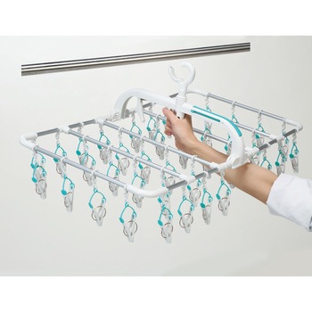 Lautiar 横もちアルミハンガー ピンチ40個付 ツウィンモール