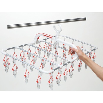 Lautiar 横もちアルミハンガー ピンチ40個付 ツウィンモール