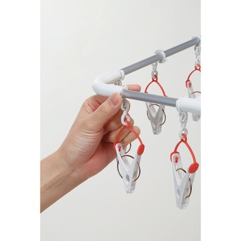 Lautiar 横もちアルミハンガー ピンチ40個付 ツウィンモール