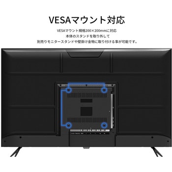 液晶ディスプレイ/43型/3840×2160/HDMI×3、USB×1/ブラック/スピーカー：有 JAPANNEXT