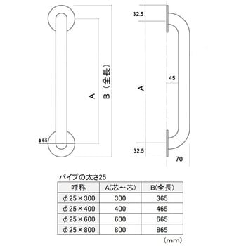 ステンレス手すり アート技研工業 【通販モノタロウ】