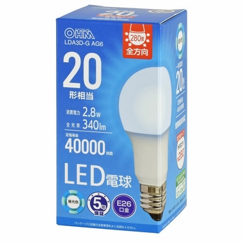LED電球 E26 全方向タイプ オーム電機