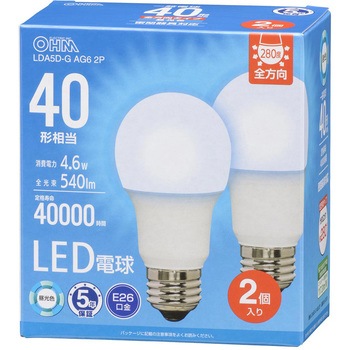 LED電球 E26 全方向タイプ オーム電機