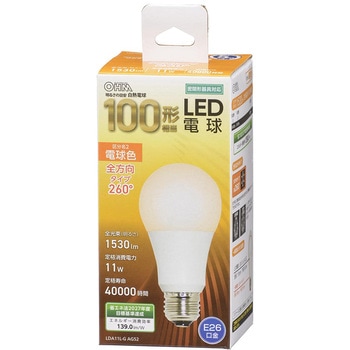 OHM　LED電球　全方向タイプ　電球色　まとめ売り LED電球 E26 60形相当 全方向 電球色 [品番]06-4343｜株式会社