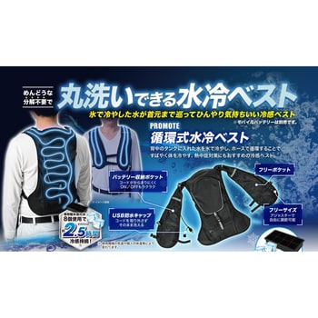 WATERVEST-SET 循環式水冷ベスト バッテリーセット 1セット リンクサス