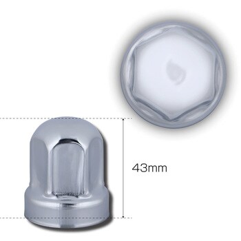 500298 丸型ナットカバー 27mmふそうキャンターガッツ用 ステンレス 6個入り 1セット JET INOUE(ジェットイノウエ)  【通販モノタロウ】