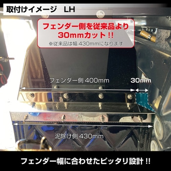 泥除巻込防止板 400X50 2枚入 2tピッタリサイズ JET INOUE(ジェットイノウエ)