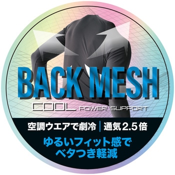 バックメッシュ クールパワーサポート長袖 コーコス信岡