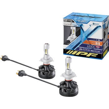 341HLB LEDヘッドランプバルブ H4 12V 6500K 1セット IPF 【通販