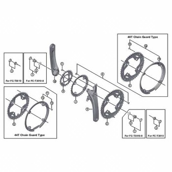 FC-M4000 クランクB TUT SHIMANO(シマノ)