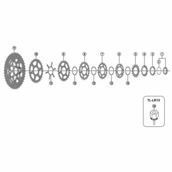 Y1RK17000 CS-M8000 スプロケット 17T 1個 SHIMANO(シマノ