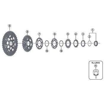 CS-M8000 ロックリング/スペーサ SHIMANO(シマノ)