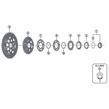CS-M8000 ギアUT 21-24-28 SHIMANO(シマノ)