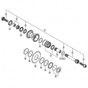 Y1Z807000 ロースペーサー(t=1.0mm) 1個 SHIMANO(シマノ) 【通販