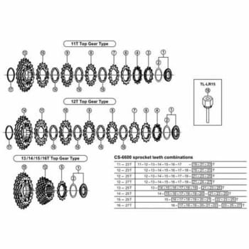 多数販売 TA Kheops シマノ用9Sアルミコグ 12-23 青+18.25T