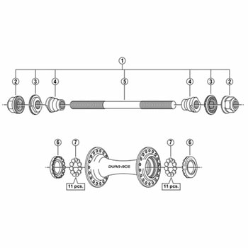 取付ナット(M9) SHIMANO(シマノ)