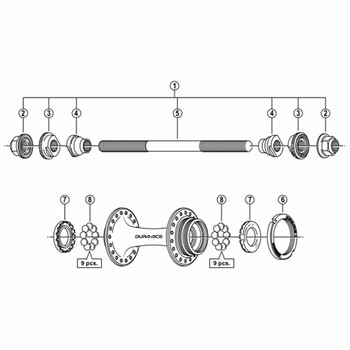 取付ナット(M10) - SHIMANO(シマノ)