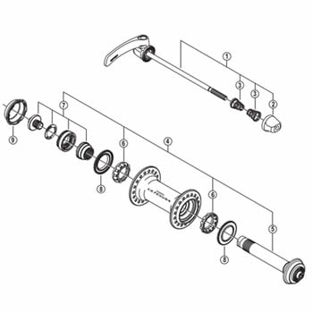 Y28M98010 HB-6800 ハブジククミ 1個 SHIMANO(シマノ) 【通販モノタロウ】