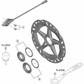 Eスルーハブ用ロックリング (15mm/20mm) DEORE XT， SLX SHIMANO(シマノ)