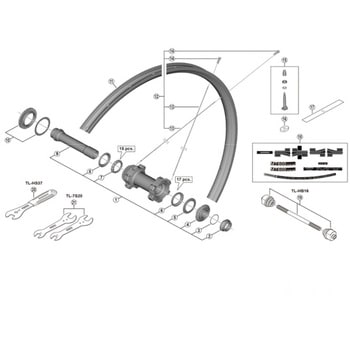 HB-M618-B ハブジク SHIMANO(シマノ)