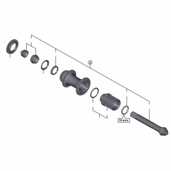 Y38M98030 FH-M9000 ハブジククミタテヒン 1個 SHIMANO(シマノ