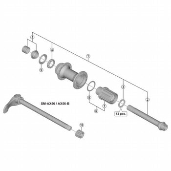 FH-M618-B ハブジク SHIMANO(シマノ)