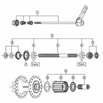 FH-M525A ミギロックナットUT SHIMANO(シマノ)