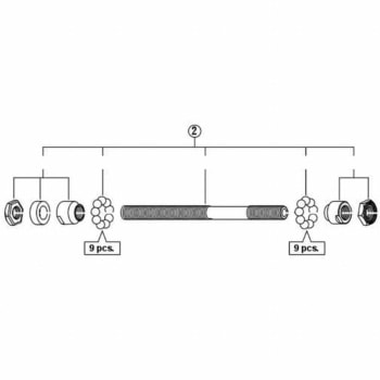 ハブ軸組立品(軸長146mm / 玉間135mm) SHIMANO(シマノ)