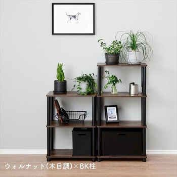 収納ラック スリムシステムラック 3段 YAMAZEN(山善)