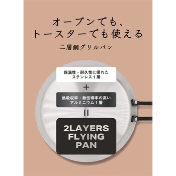 コパン 二層鋼グリルパン両手 シービージャパン サイズ20cm - 【通販モノタロウ】